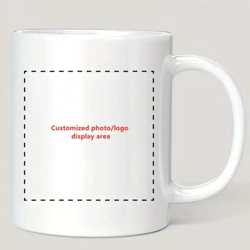 1pc Personalized Coffee Mug - Custom Photo, Text & Logo Mug 11oz, Reusable & Recyclable, H Wash Only, Customizable Gifts for Men & Women, Office Use, Holiday Souvenir, Custom Gift Mug | Photo Print Mug | Durable Camping Picnic Chair Blanket Set Ceramic Ch