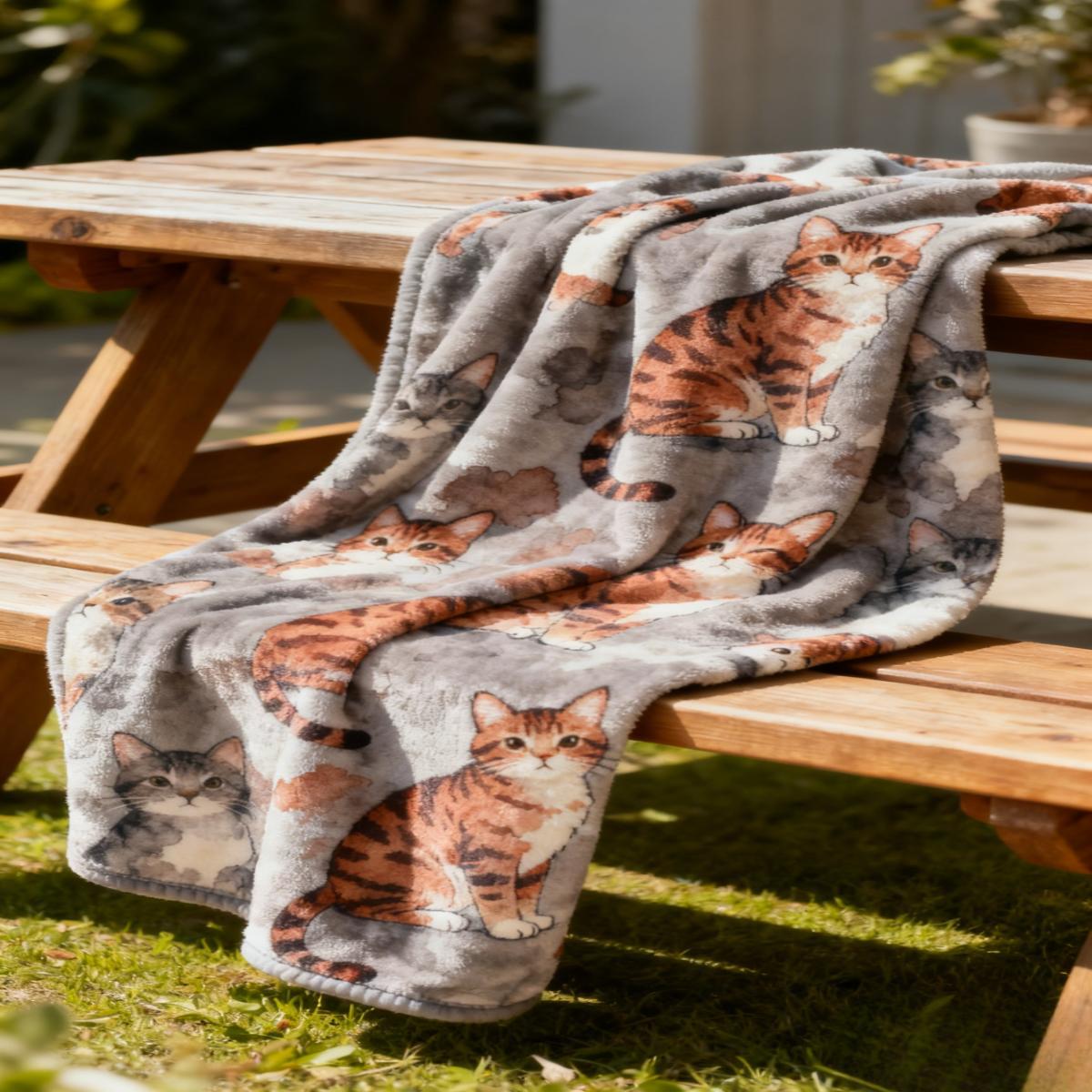 Home Aesthetic Pet Blanket Personalized Full Pet Image 290g Flannel 4 Sizes Ultra Soft Warm Machine Washable Cozy Cat Blanket for Emotional Connection