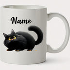 Custom Black Cat Mug - Ceramic Gift Cup