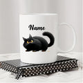 Custom Black Cat Mug - Ceramic Gift Cup