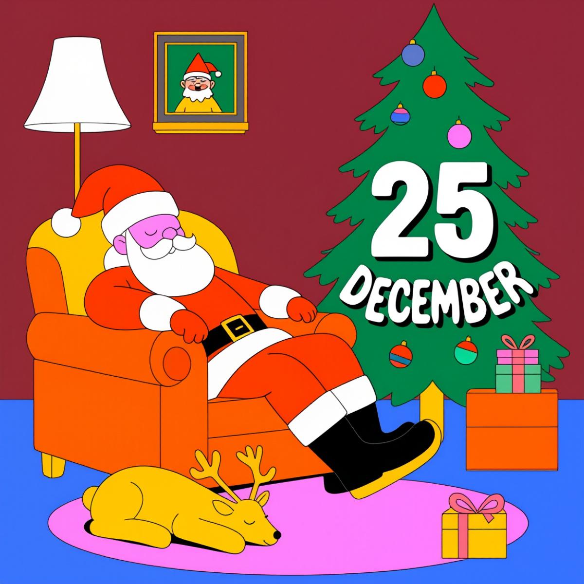 Christmas Throw Blanket Red Santa Claus & Christmas Tree 25 December Text for Holiday Home Decor 290g Flannel Camping Picnic Chair and Set Ceramic Mug with Straw