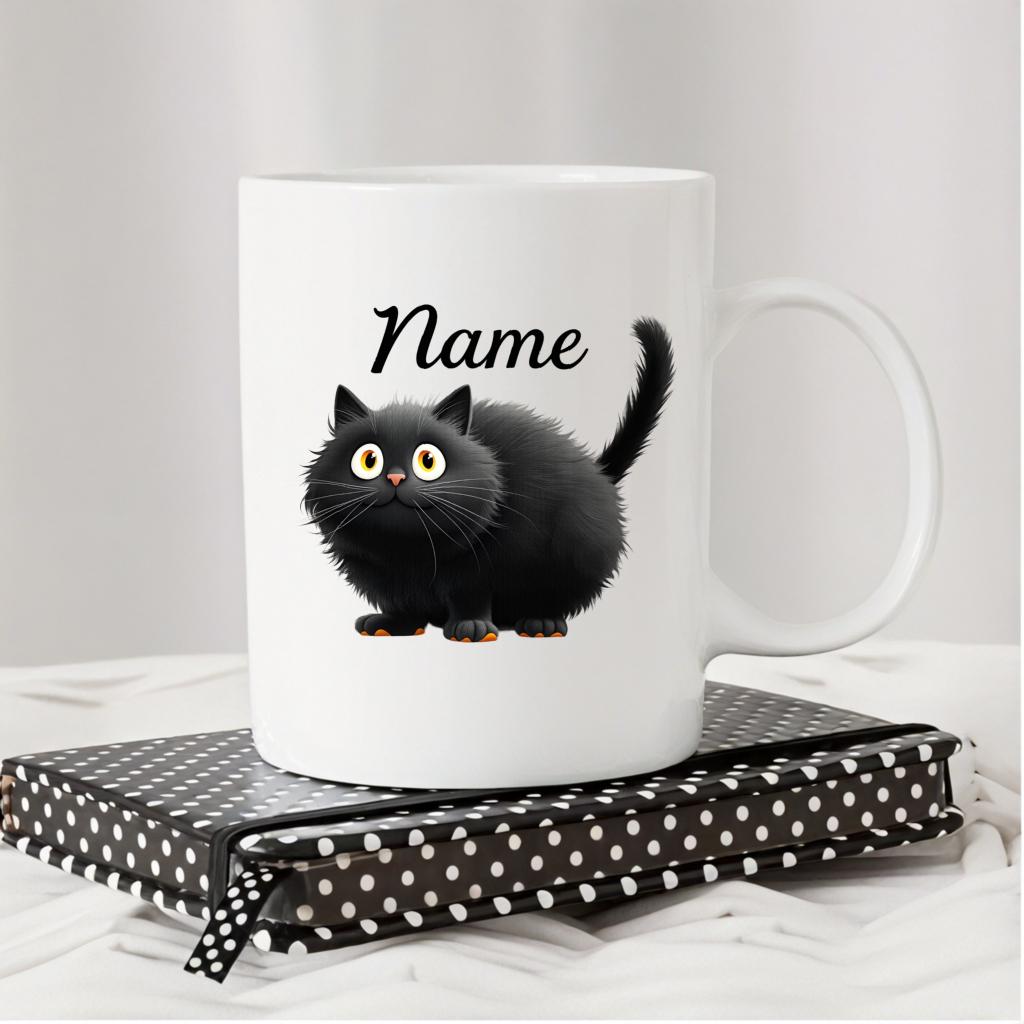 Personalized Cat Mug - Custom Name Print