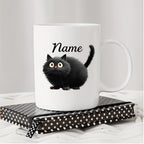 Personalized Cat Mug - Custom Name Print