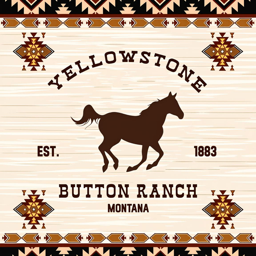 Southwestern Blanket - Vintage Horse Print