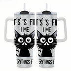 Black Cat Tumbler - 40oz Stainless Steel