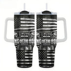Faux Laser Engraved Trucker Tumbler - 20/30/40oz Stainless Steel Travel Mug - "Diesel Power" Industrial Design - Rugged Gift for Men