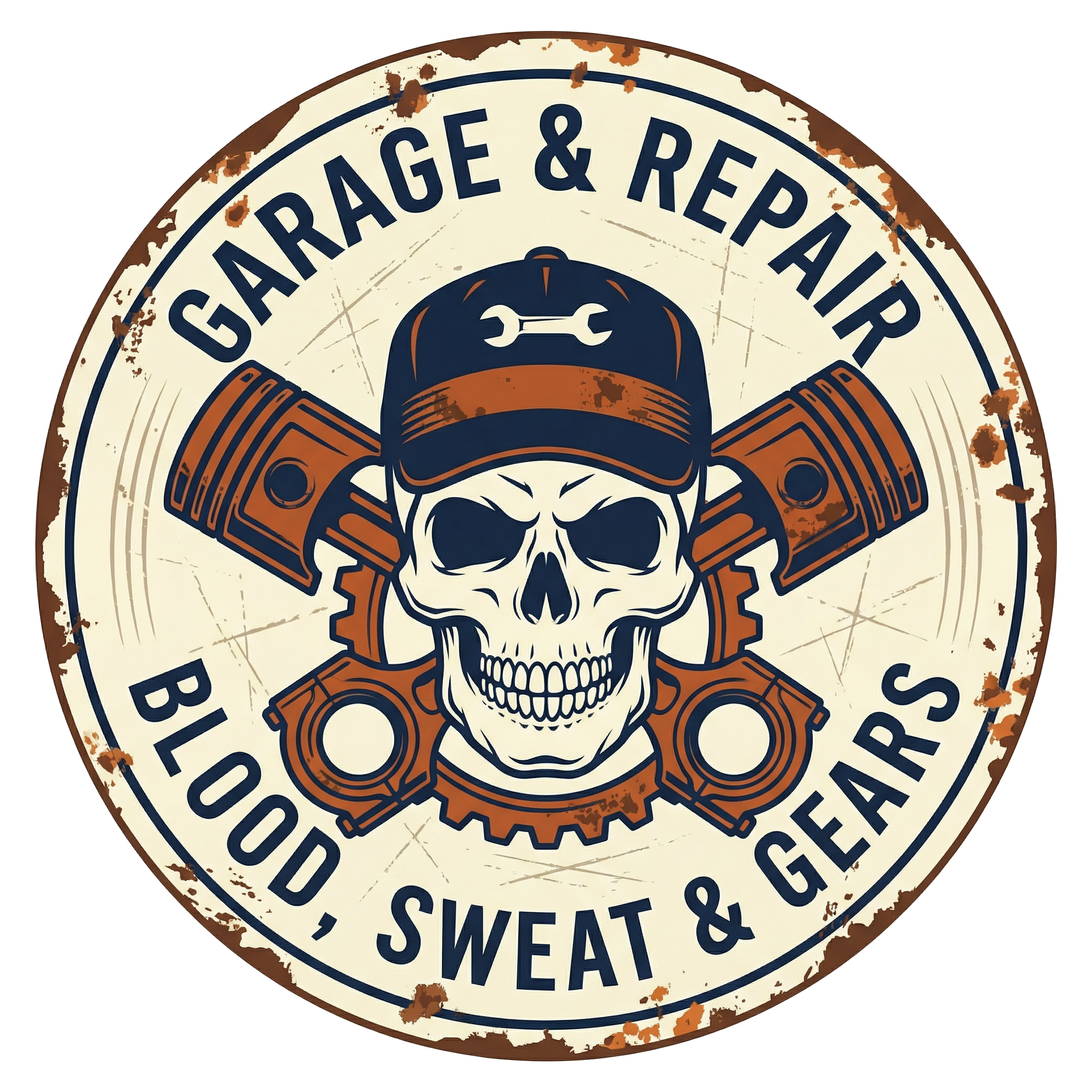 Personalized "Heritage Garage" Metal Sign - Custom Name & Year - Vintage Auto Repair Shop Decor - Heavy Duty Aluminum Gift for Mechanics