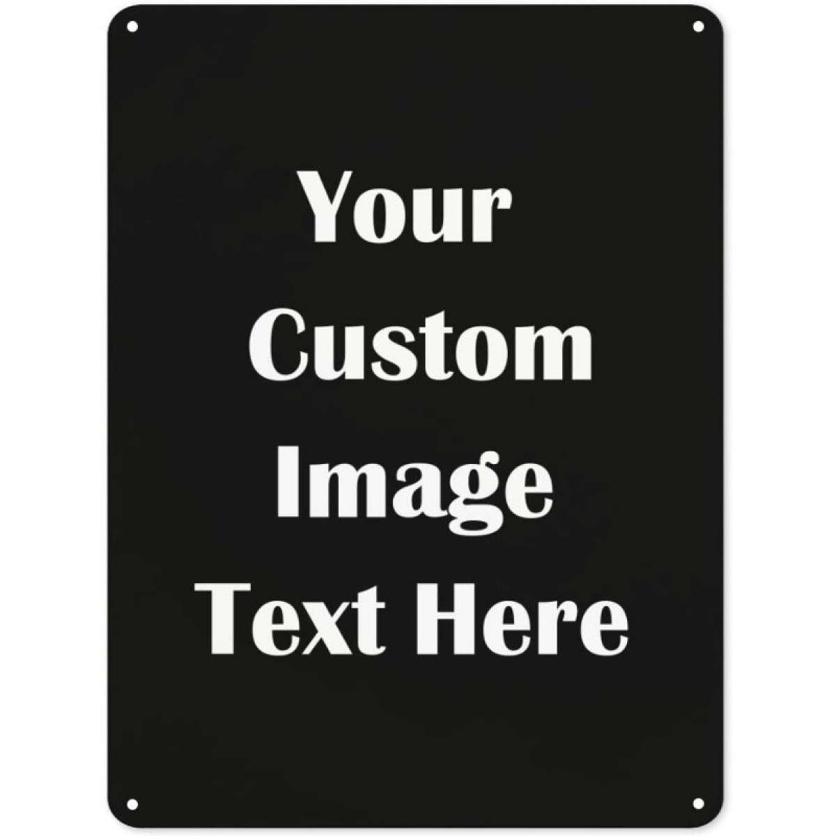 Custom Vintage Tin Personalize with Your Image Text or Logo Perfect for Home Office Bar Decor Gifts Durable 8x12 Wall Art Retro Iron Sheet s Cast Iron Camping Picnic Chair and Blanket Set Christmas Tree Ceramic Mug Straw