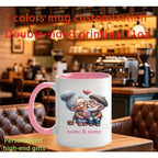 Personalized Grparents Romantic Kiss Ceramic Mug Custom Name Coffee Cup Heat Resistant Dishwasher Safe 7 Color Options Unique Gift for Father's Day Mother's Day Birthdays Durable Vibrant Design Grparents Gifts Sentimental Keepsake Camping Picnic Chair Bla