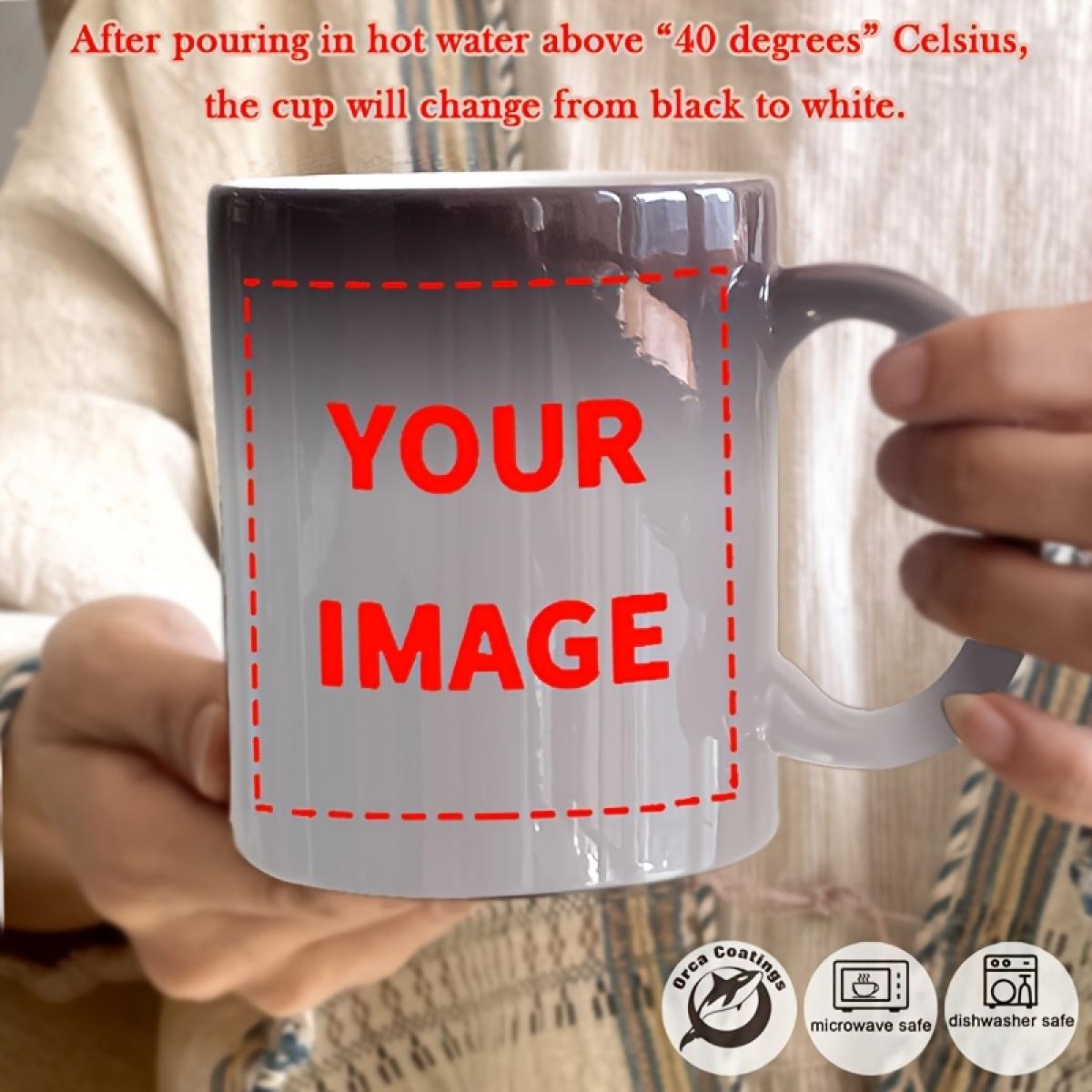 11OZ Color Changing Ceramic Coffee Cup Mug Microwave & Dishwasher Safe Customizable Family Gift for Birthday Holiday Mother's Day Christmas Valentine's Day Drinkware Tumbler Reuse Washable Reusable Camping Picnic Chair and Blanket SetCoffee Mug Tree with