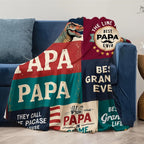 Protective Animal Bear Spliced Pattern Blanket Grpa's Gift to Grson Flannel One Piece Cozy Gift for Papa Camping Picnic Chair Set Ceramic Christmas Coffee Mug with Lid Tree Straw